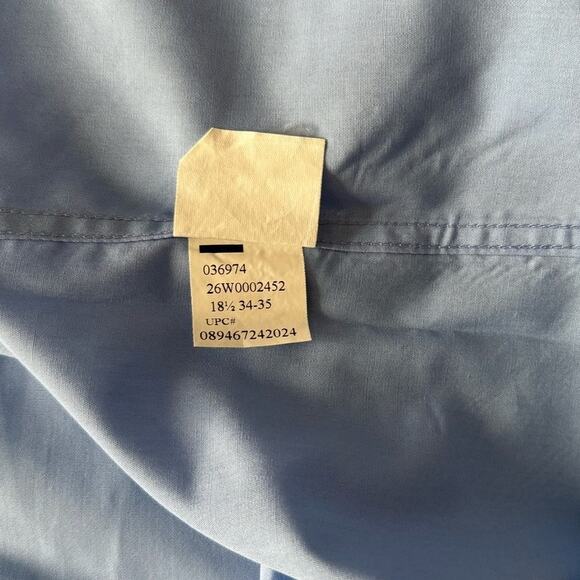 Arrow Men's Poplin Shirt in Blue Size XXL - Picture 7 of 8